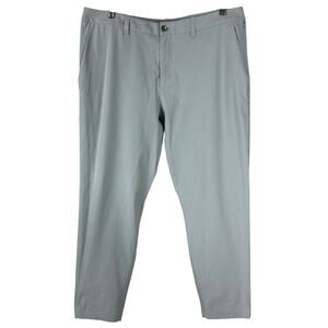 Lululemon ABC Slim-Fit Trouser Warpstreme Silver Drop Men's Size 38 x 28 EUC
